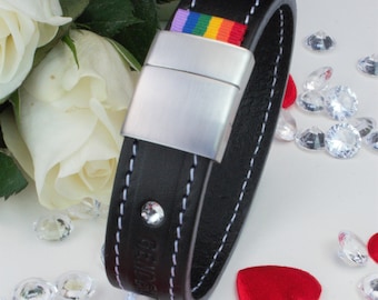 LGBT Couple Bracelet, Same Sex Bracelet, Gay Couples Bracelet, In a Relationship Gay Pride Bracelet, Rainbow Pride Gift, Mr and Mr Gift