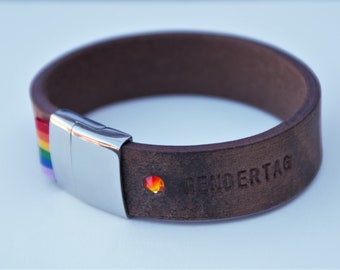 Gay bracelet, rainbow pride