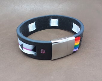 LGBT wristband demisexual, pride bracelet