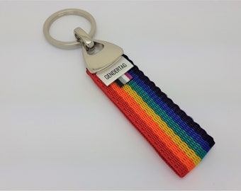Asexual Pride Flag Keychain, LGBTQ Pride Gift