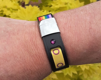 Intersex pride bracelet, LGBTQIA wristband