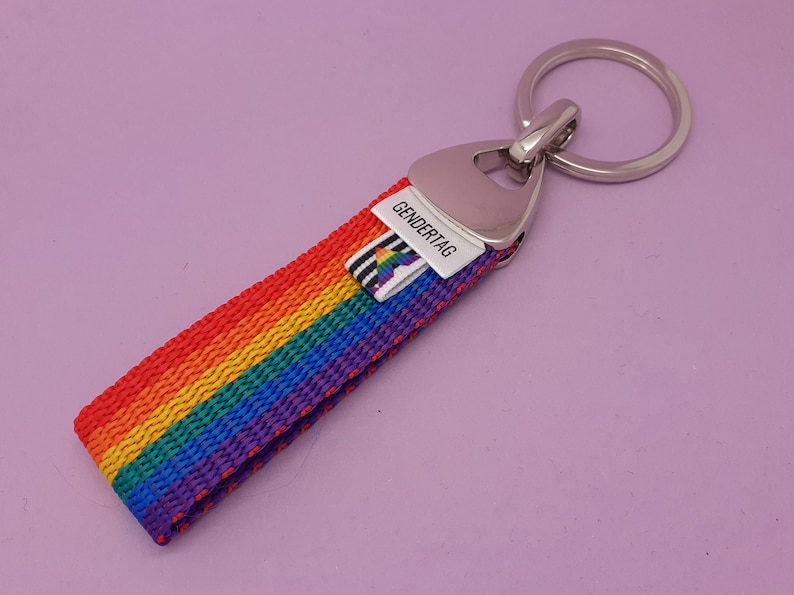 I am an Ally Keyring, LGBTQIA Ally Supporter Pride Keychain, Gay Ally, Mom of Gay Son Gift, Dad of Gay Daughter Gift, Pride Ally Mum Gift image 1