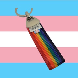 Transgender keyring, LGBT keychain, keyholder image 1