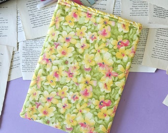 Summer Book Sleeve, Reading Gift for Her, Paperback Protector, E-Reader Pouch, Tablet Sleeve, Bookish Merch, Bibliophile Gift, Reader Merch