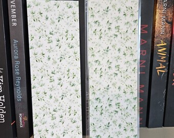 Green Plant Bookmark, Reading Gift for Her, Laminated Bookmark, Page Keeper, Page Marker, Reader Accessories, Bookish Merch, Bibliophile