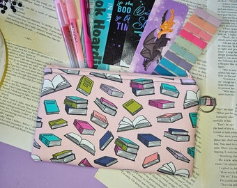 Bookish Annotation Pouch, Annotating Supplies, Bibliophile Gift, Book Lover Merch, Kindle Paperwhite Pouch, Student Gift Ideas, Fabric Pouch