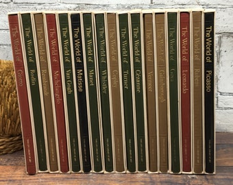 1970s Time-Life Library of Art W/ Slipcases Major Artists Biographies Color Plates Art History Art Enthusiast Winslow Homer Vincent Van Gogh