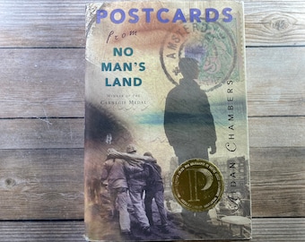 1999 "Postcards From No Mans Land" ~ Printz Award / Carnegie Medal ~ Aiden Chambers Young Adult Fiction Hardcover Book Dust Jacket Free Ship