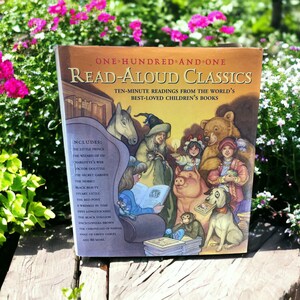 1995 &quot;101 Read-Aloud Classics&quot; Children&#39;s Literature Vintage Hardcover Book Dust Jacket 10 Minute Reads Bedtime Stories Free Shipping