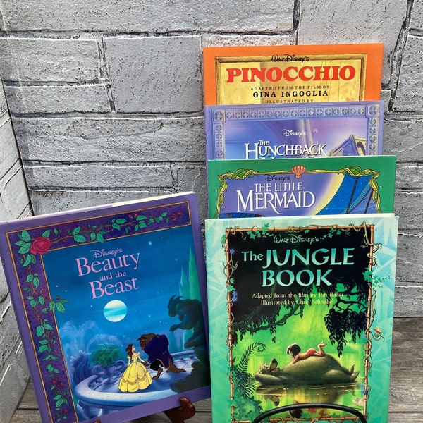 1991-6 ~DISNEY's Illustrated Classic Edition~ ONE Illustrated Hardcover Dust Jacket Classic Children's Story stoneridgebooks Free Shipping