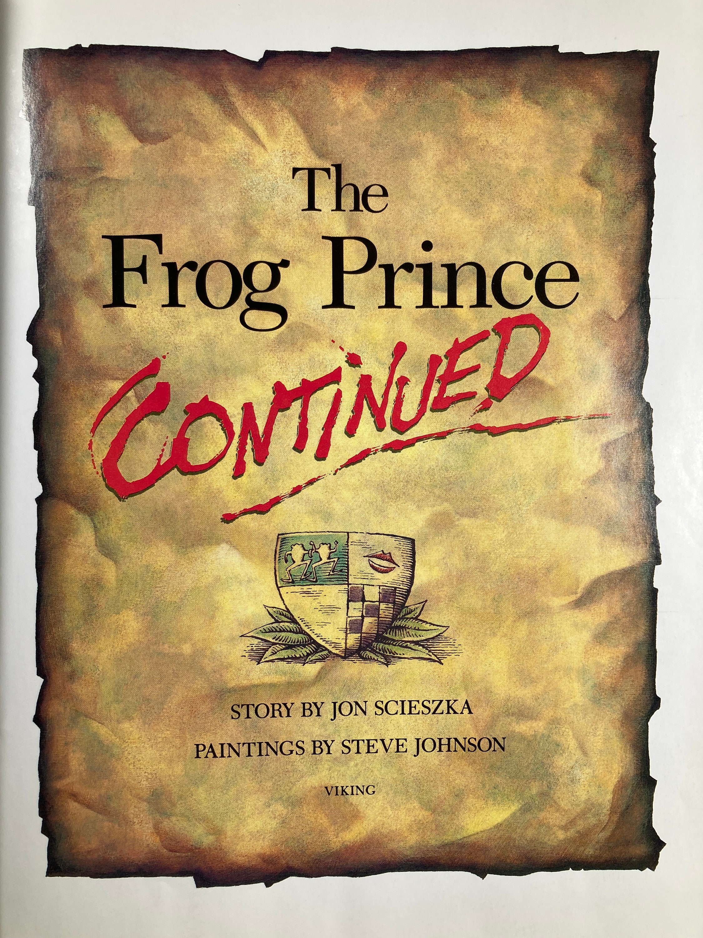 1991 The Frog Prince Continued Jon Scieszka Etsy