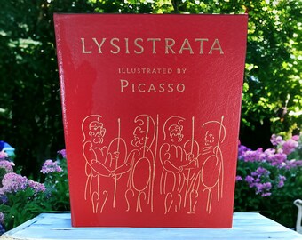 1983 "Lysistrata" Aristophanes  Gilbert Seldes Illustrations PICASSO Easton Press Collector's Limited Edition Leather Bound Gilt Hardcover