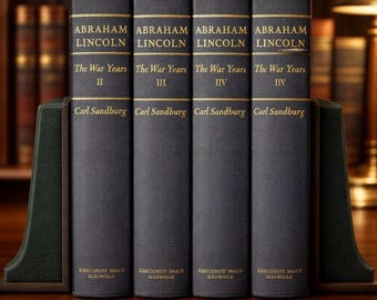 Vintage Abraham Lincoln The War Years Carl Sandburg | 1939 Civil War Books | Complete Set OR Individual Volumes