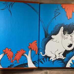 DR SEUSS ~set of 2 ~the Cat on the Hat / Horton Hears a Who Vintage