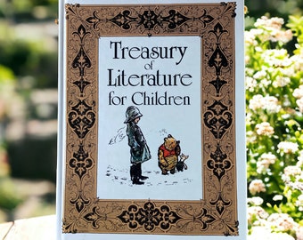 1985 Treasury of Literature for Children: Vintage Illustrated Hardcover
