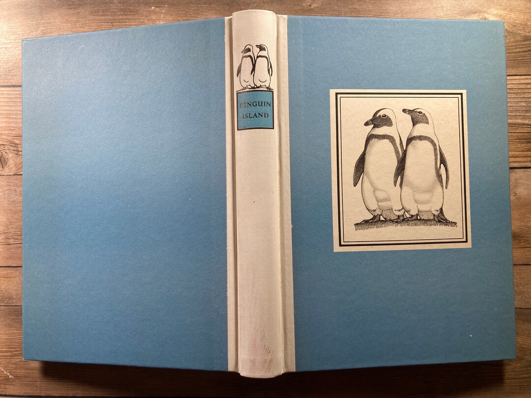 1947 penguin Island Anatole France Illustrated Etsy