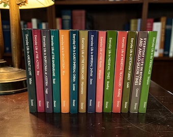 Vintage Everyday Life History Book Set (12 Volumes) Ancient Civilizations Decor Books 1989
