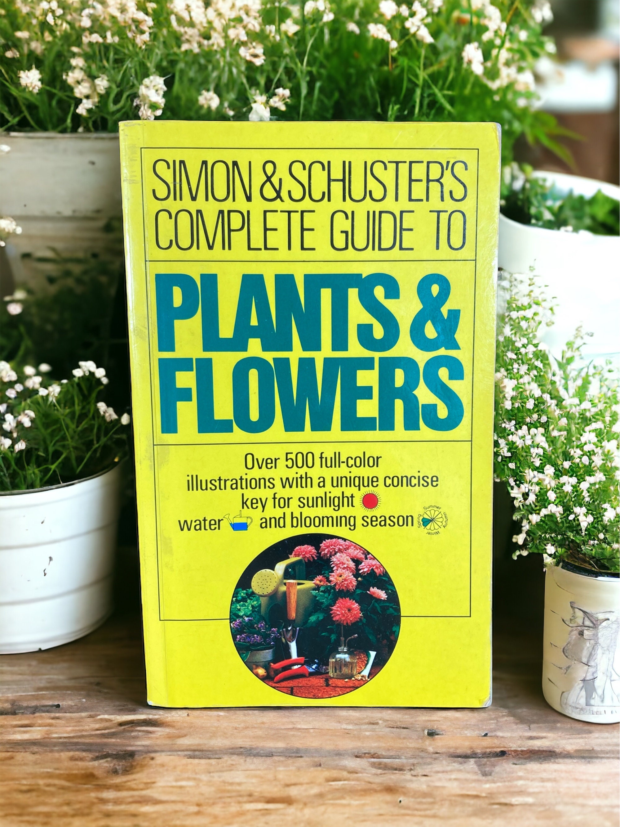 CLEARANCE 1974 "Simon & Schuster's Complete Guide to PLANTS and  FLOWERS" Francis Perry Illustrations Horticulture Gardening  Softcover