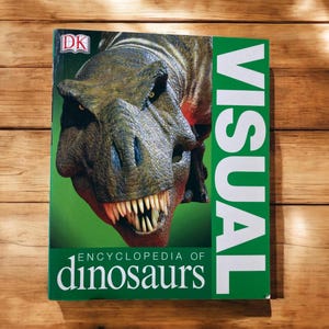2005 &quot;Visual Encyclopedia of Dinosaurs&quot; Illustrations Vintage Softcover Reference Book Paleontology Homeschool stoneridgebooks Free Shipping