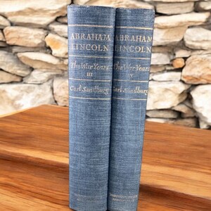 1939 Abraham Lincoln: The War Years, Volumes 3 & 4, Carl Sandburg, First Edition