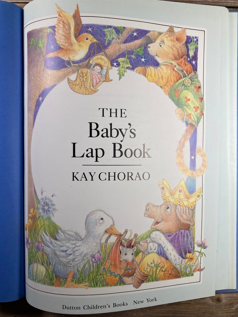 1990the Baby's Lap Book Kay Chorao Vintage Hardcover Book Etsy