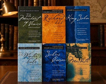 Folger Shakespeare Library Set of 6: Annotated Paperback Plays - Classic Literature