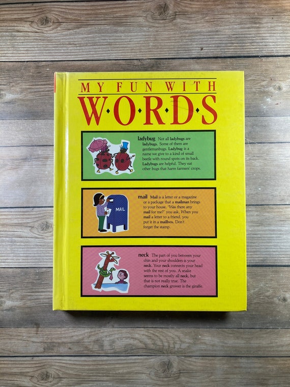 My-fun-with-words Dictionary Vol 2: 1991 Illustrated Hardcover - Etsy