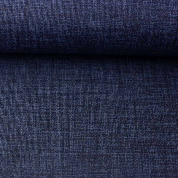 beschichtete Baumwolle jeansblau meliert