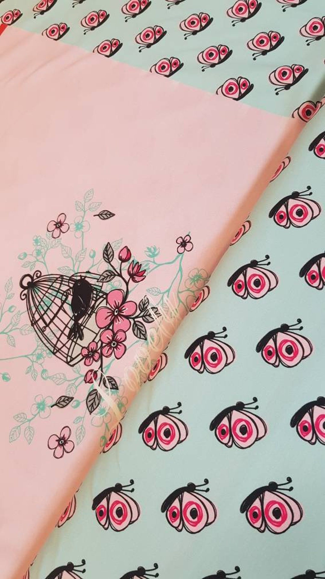 JERSEY Panel valerie Papillion by Steinbeck Etsy Denmark