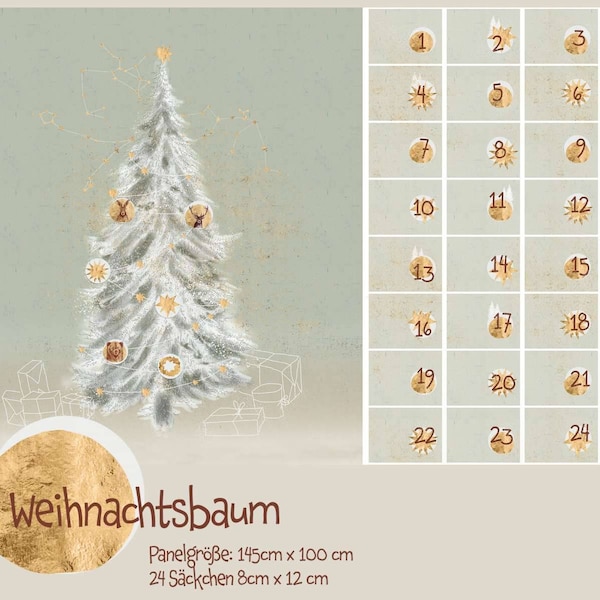 JERSEY Panel "Weihnachtsbaum"  von Lillestoff