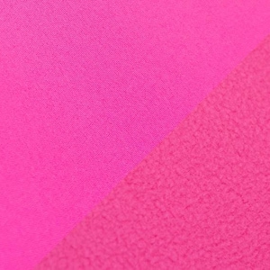 May include: Close-up of two pink fabrics, one smooth and one fuzzy.
