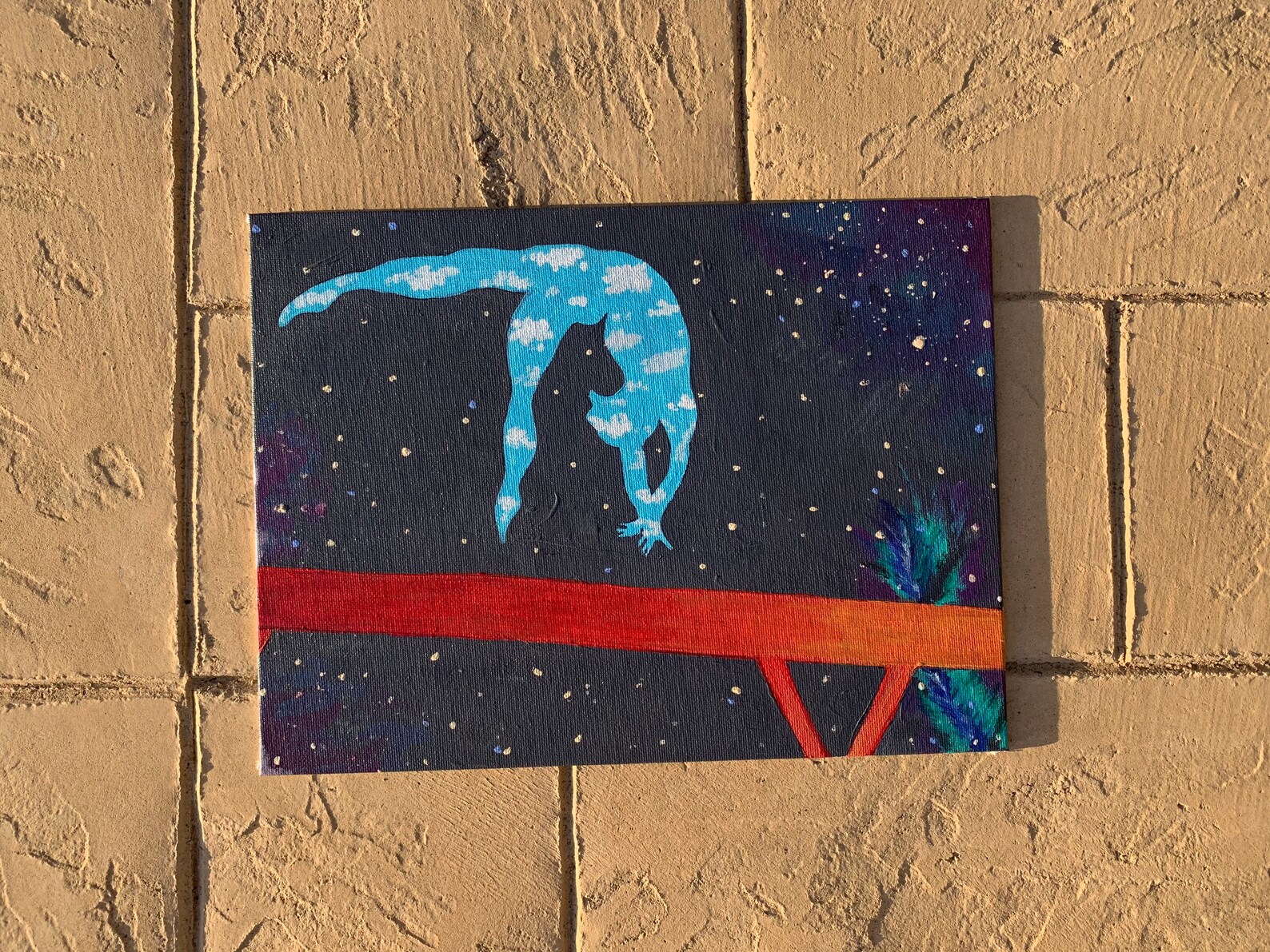 Abstract Gymnast Painting Etsy