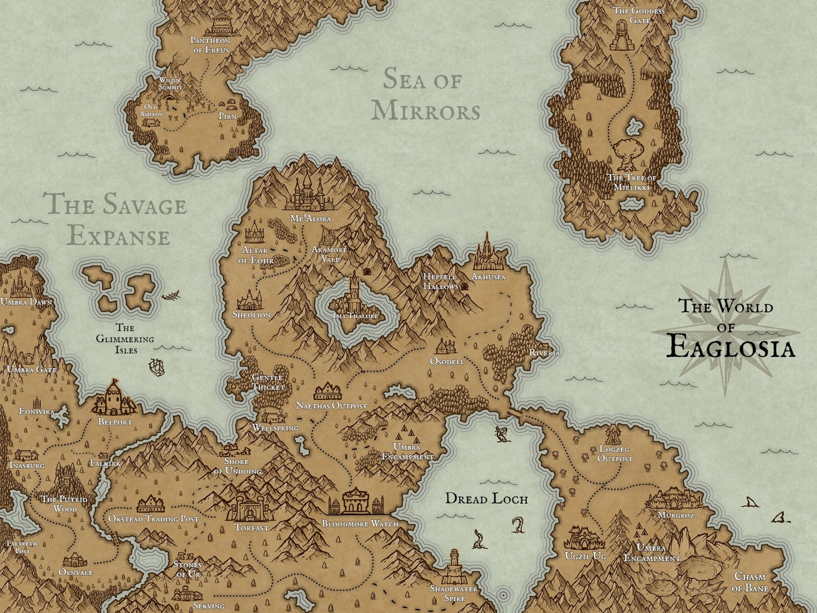 Custom Parchment Fantasy Book Map - Il 1588xN.4361384075 Jfjz