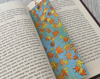 Falling Leaves Japanese Bookmark