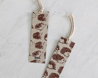 Hedgehog Macrame Bookmark, Eco Friendly Bookmarks, Spark Marks Handmade Bookmarks