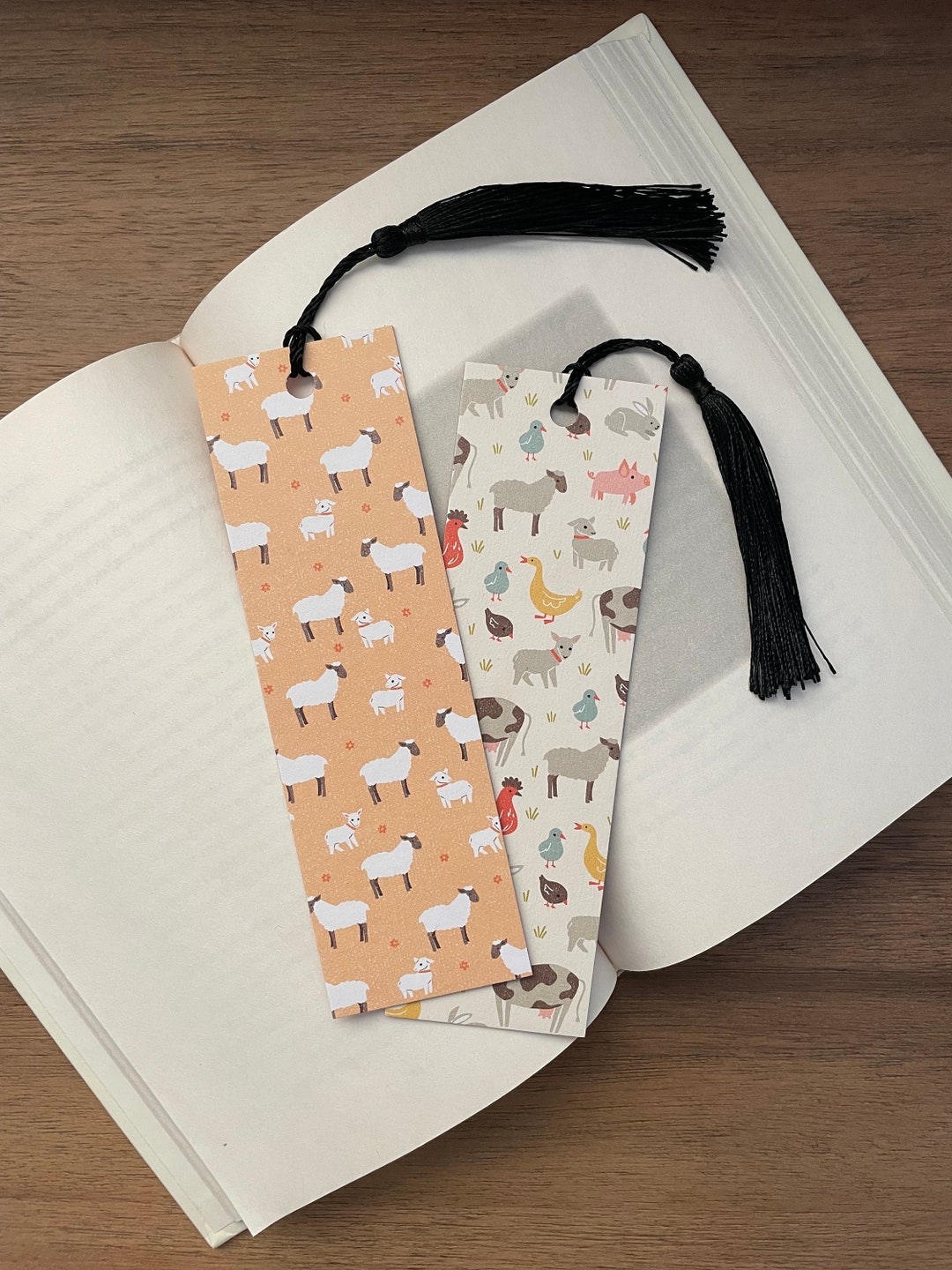 Farm Animals Bookmarks - Etsy