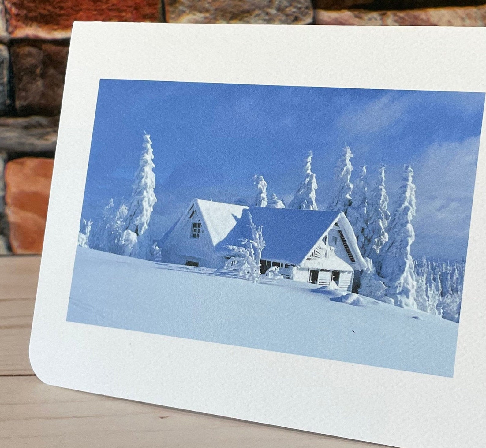 Winter Scene Blank Notes 5 Card Bundle - Etsy