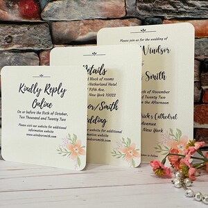 Elegant & Ivory Wedding Invitations
