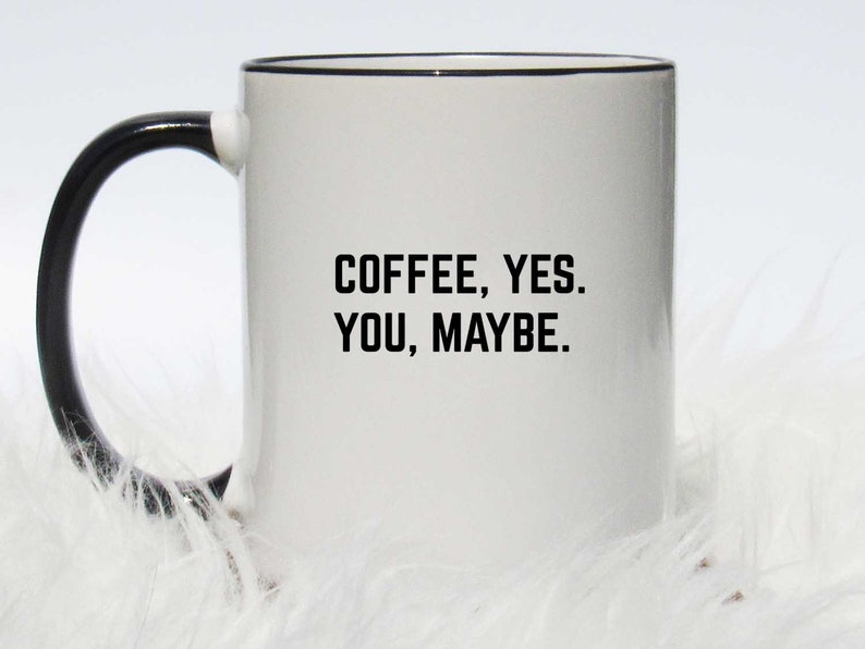 image 0 Black Handle Mug