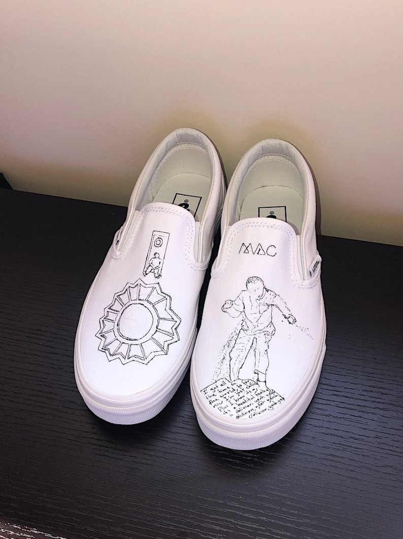 oase Underholde Gravere Mac Miller Custom Vans | Etsy