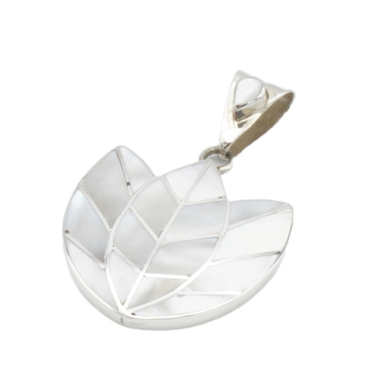 Tulip Women Pendant with sterling silver Handmade Silver 950 Sterling Silver Modern Design Natural Stones Unique Gift for her