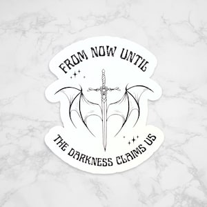 Throne of Glass Sticker, The Thirteen Sticker, Manon Blackbeak sticker, Sarah J Maas quote sticker, bookish decal, gift for book lovers