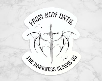 Throne of Glass Sticker, The Thirteen Sticker, Manon Blackbeak sticker, Sarah J Maas quote sticker, bookish decal, gift for book lovers