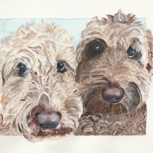 Multiple dog portrait custom painting, pet loss gifts dogs, dog dad gift, pet portrait from photo, dog lover christmas gift, pet memorial