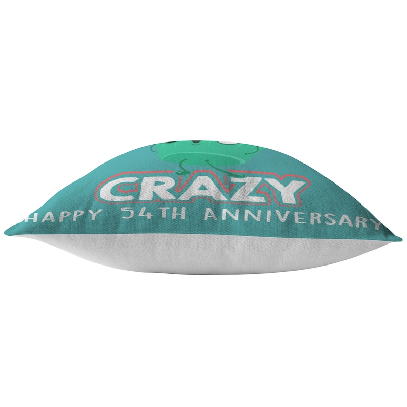 Cute 54th Wedding Anniversary Gift for Wife Funny 54 Year Anniversary Pillow Cushion Present for Her