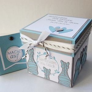 Geldgeschenk 10 x 10 cm Traufe Explosionsbox