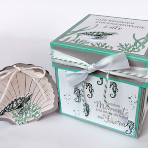 Geldgeschenk 10 x 10 cm Geburtstag Meereswelten Meer