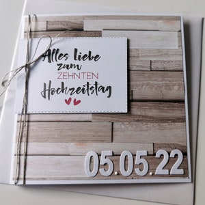 Glückwunschkarte Hochzeit skandinavisch schlicht