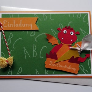 Rundum-Paket/  Set Einschulung Feier süßer Drache