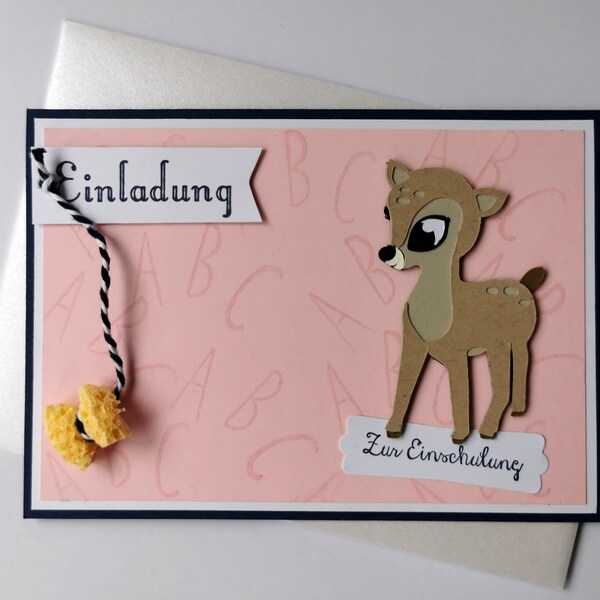 Invitation Enrollment Fawn Set of 20